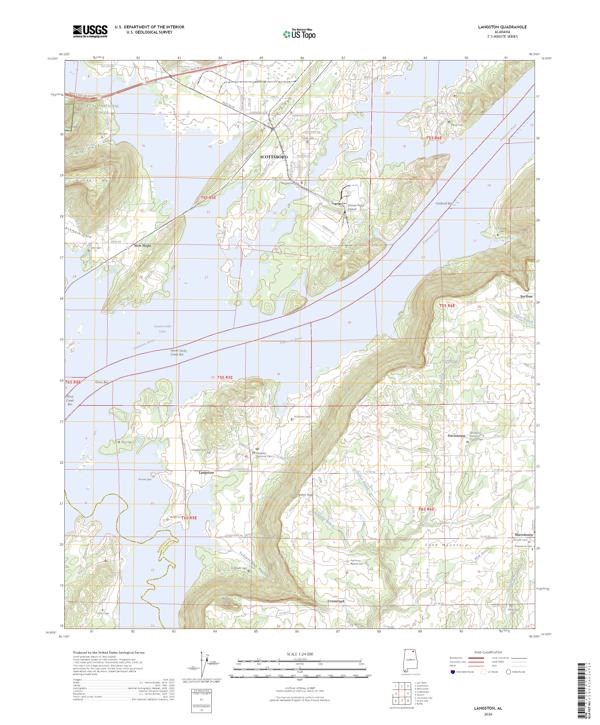 Langston topographic map thumbnail