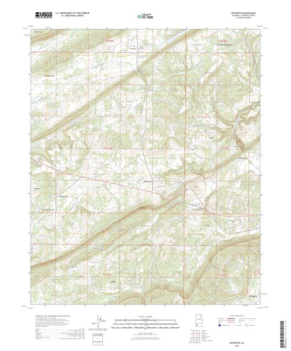 Howelton topographic map thumbnail