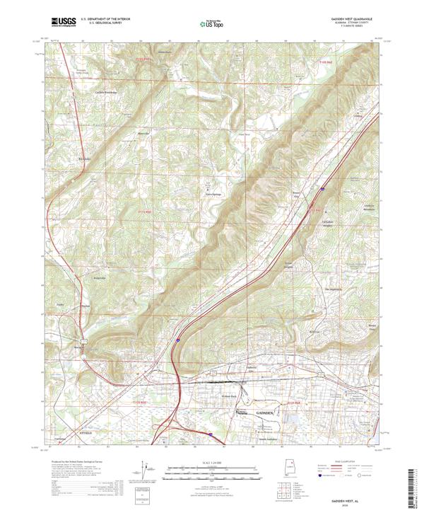 Gadsden West topographic map thumbnail