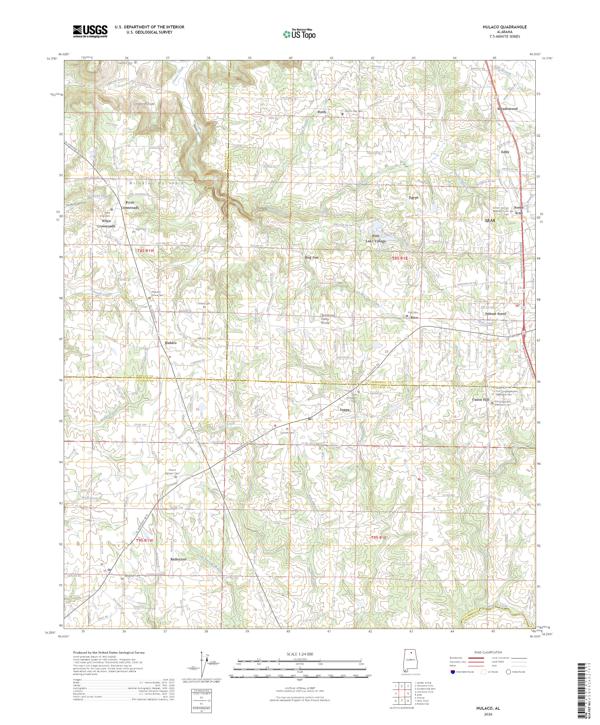 Hulaco topographic map thumbnail