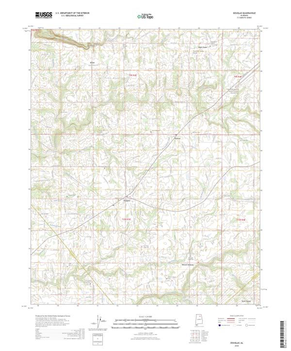 Douglas topographic map thumbnail