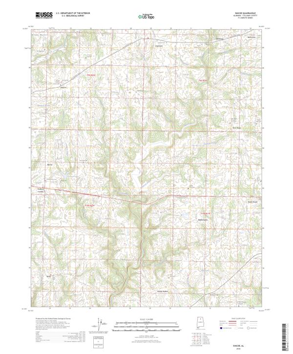 Simcoe topographic map thumbnail