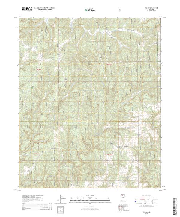 Upshaw topographic map thumbnail