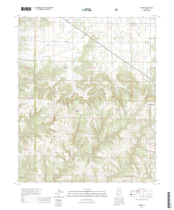 Massey topographic map thumbnail