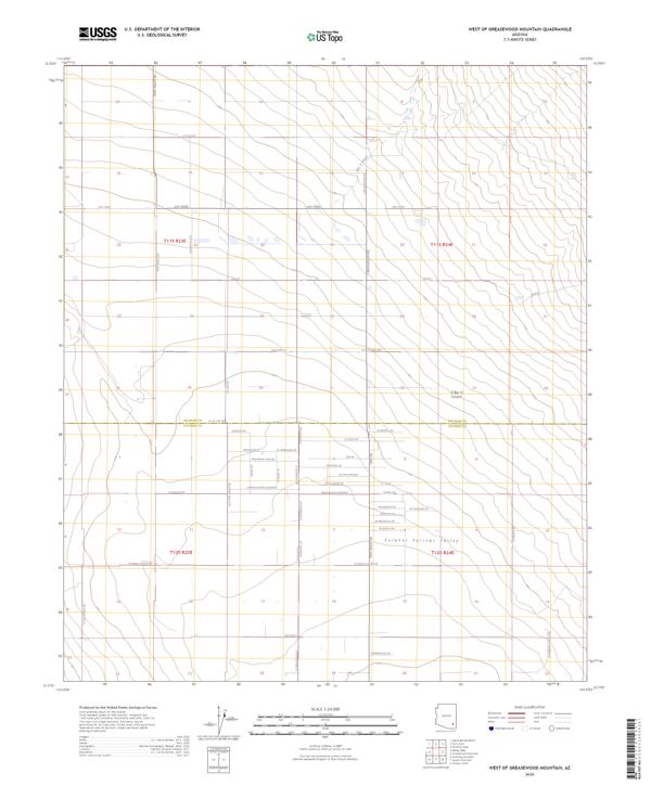 West of Greasewood Mountain 2026 topographic map thumbnail