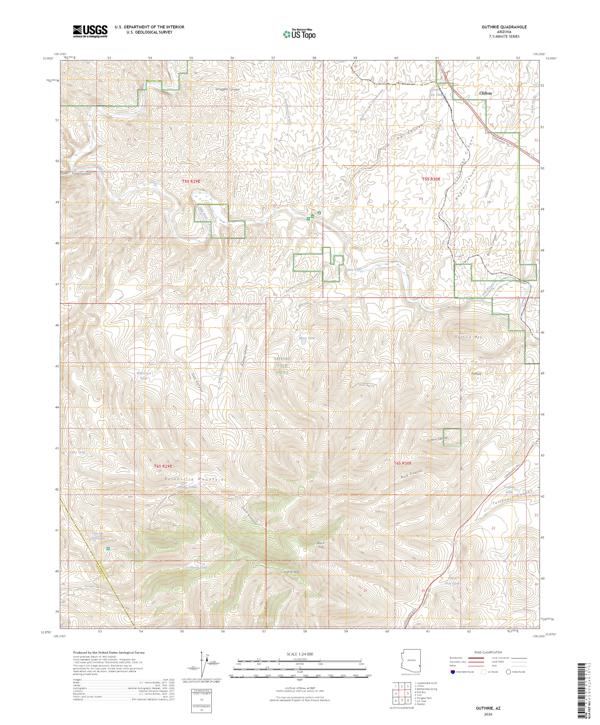 Guthrie topographic map thumbnail