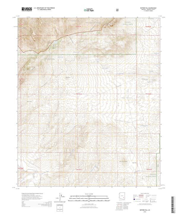 Buford Hill topographic map thumbnail