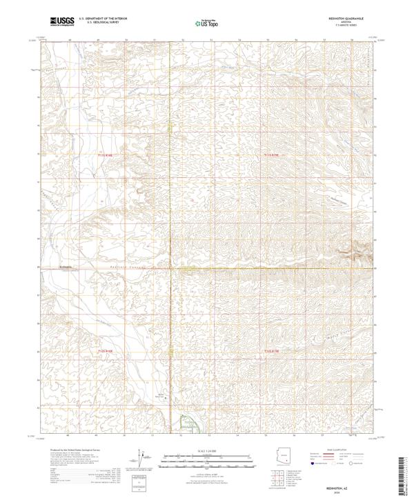 Redington 2026 topographic map thumbnail