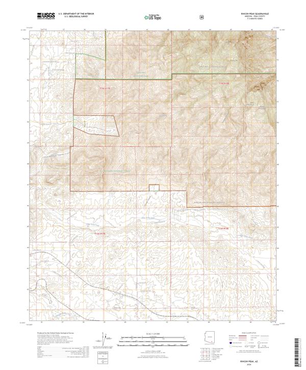 Rincon Peak 2026 topographic map thumbnail