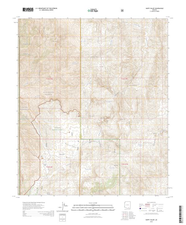 Happy Valley topographic map thumbnail