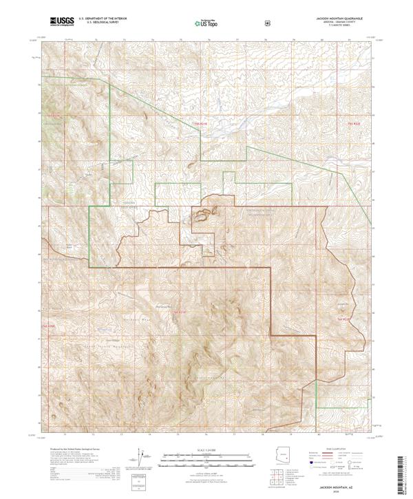 Jackson Mountain topographic map thumbnail