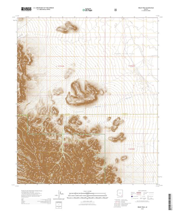 Reiley Peak topographic map thumbnail