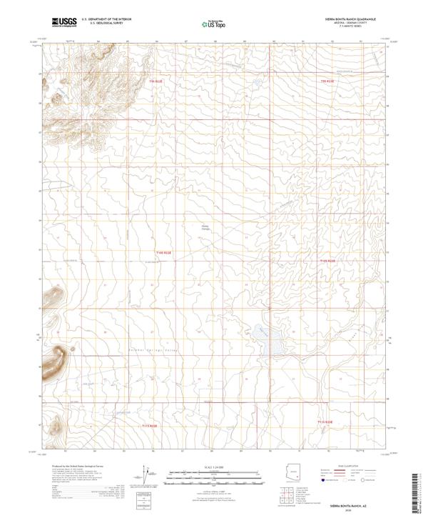 Sierra Bonita Ranch topographic map thumbnail