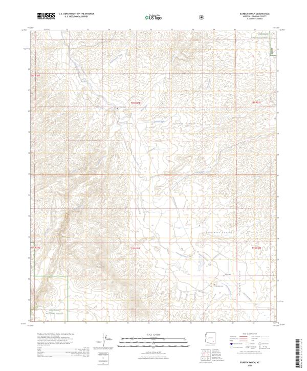 Eureka Ranch topographic map thumbnail