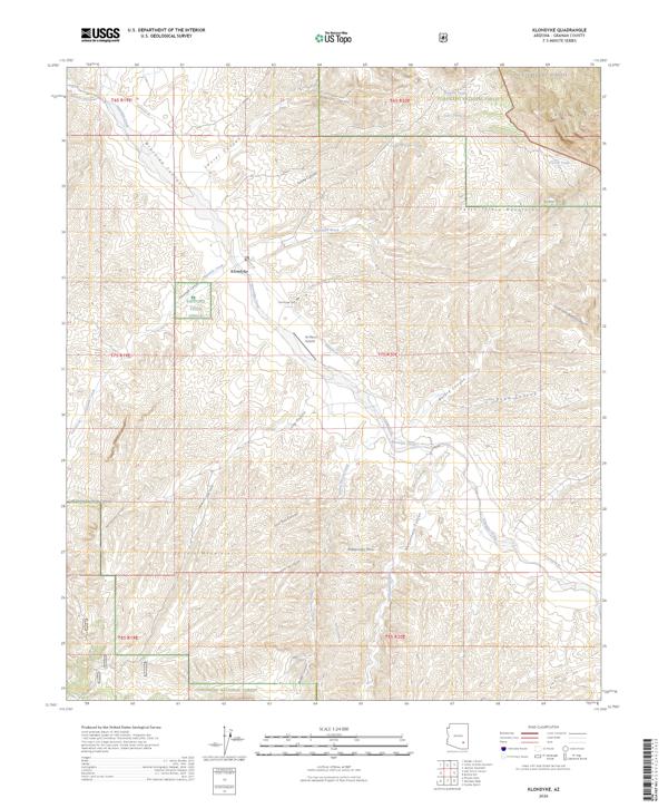 Klondyke topographic map thumbnail