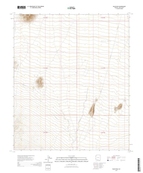 Black Hills topographic map thumbnail