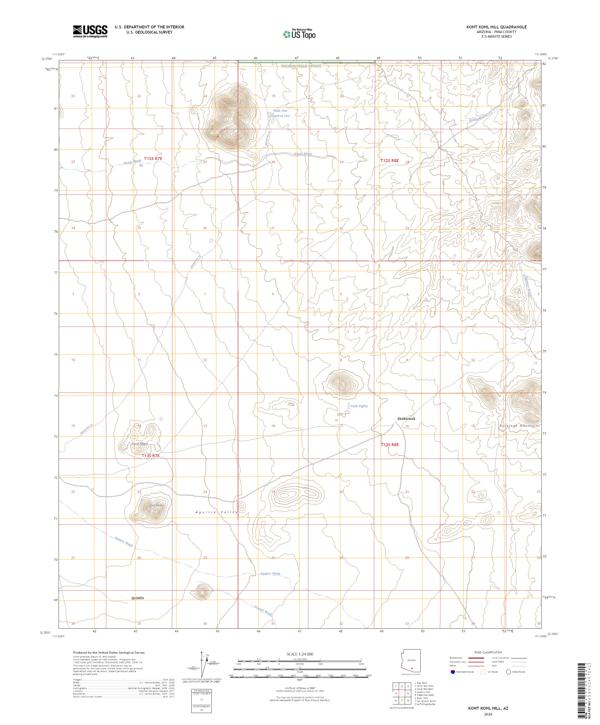 Koht Kohl Hill topographic map thumbnail