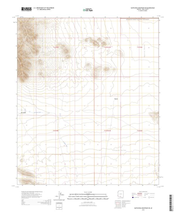 Santa Rosa Mountains SE 2026 topographic map thumbnail