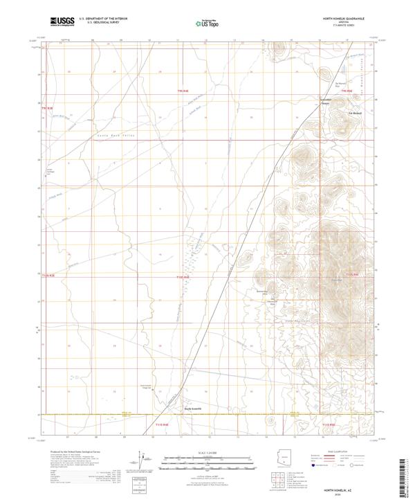 North Komelik topographic map thumbnail