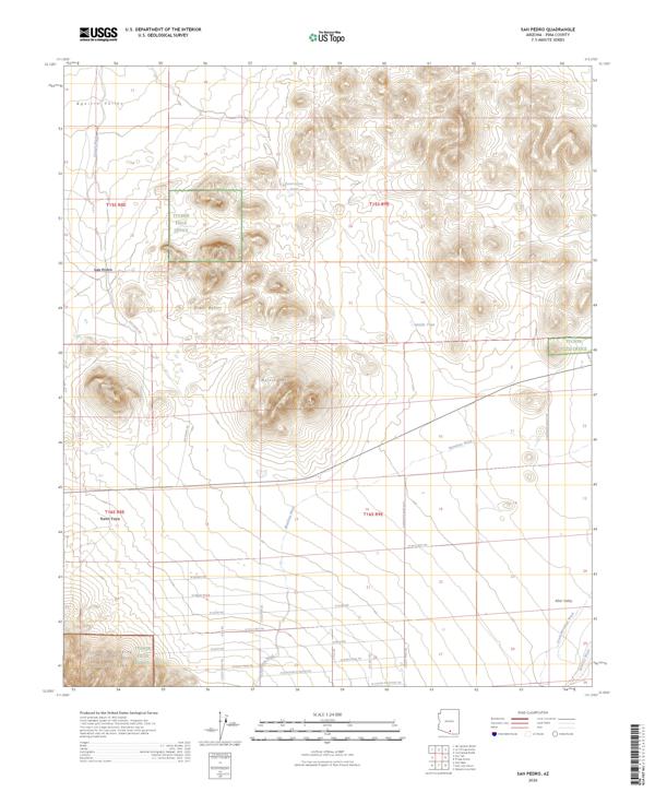 San Pedro 2026 topographic map thumbnail