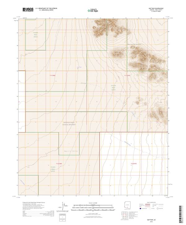 Gap Tank topographic map thumbnail