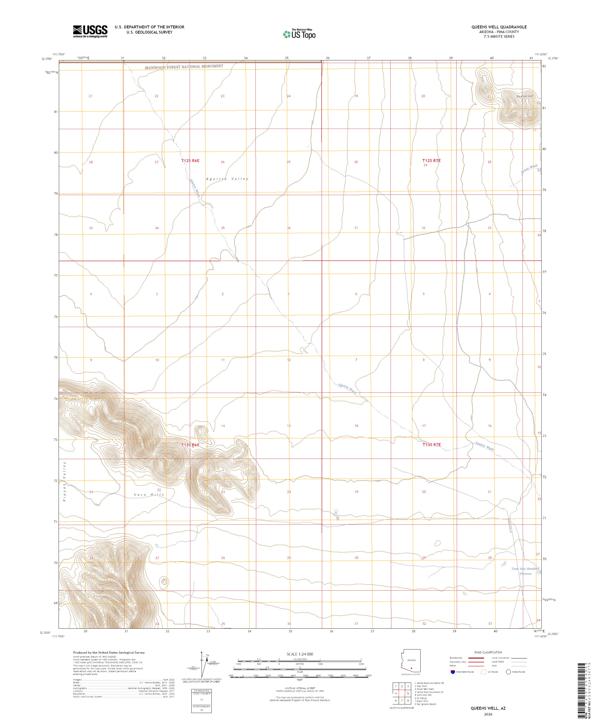 Queens Well 2026 topographic map thumbnail