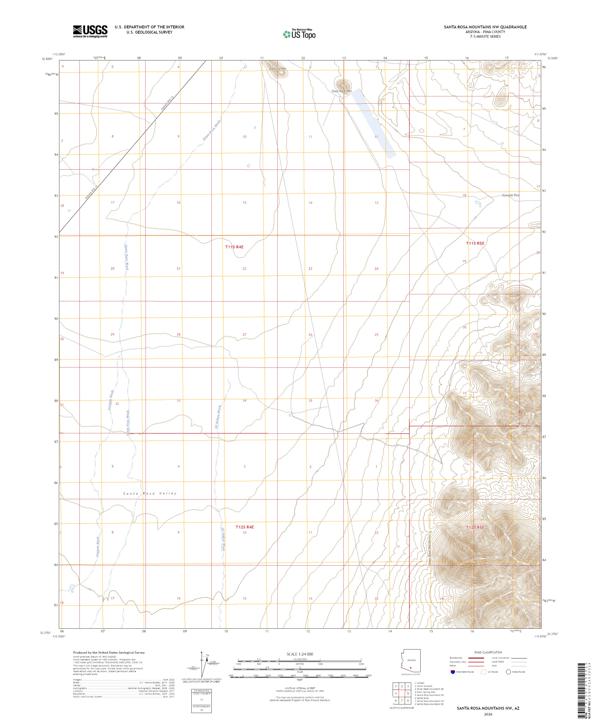 Santa Rosa Mountains NW 2026 topographic map thumbnail