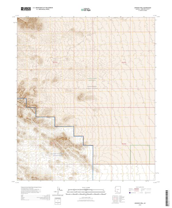 Johnson Well topographic map thumbnail