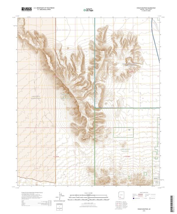 Childs Mountain topographic map thumbnail