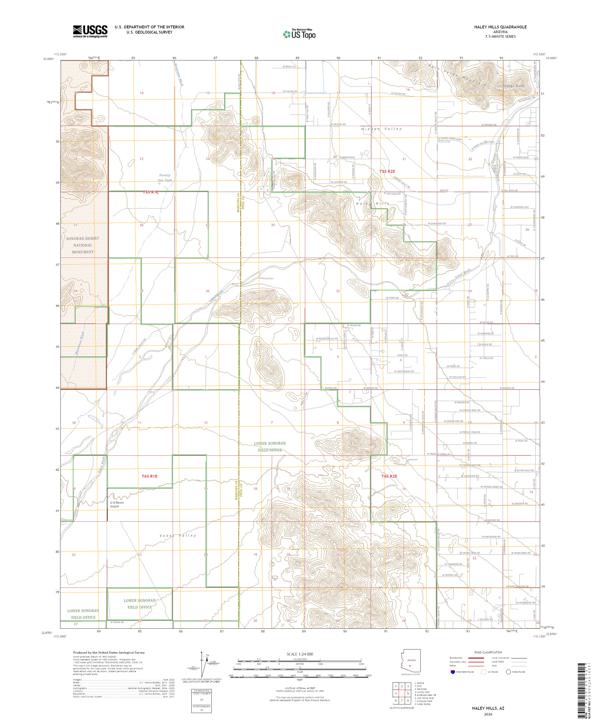Haley Hills topographic map thumbnail