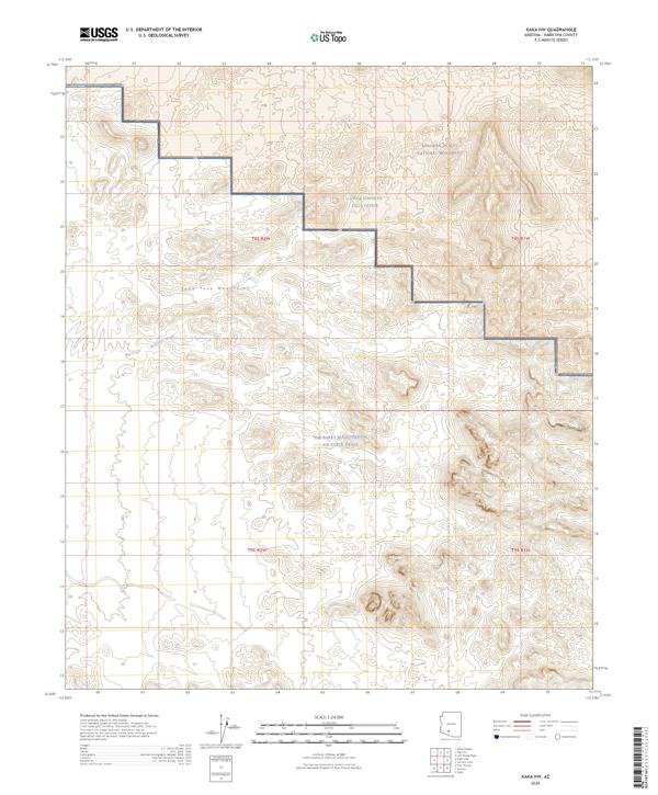 Kaka NW topographic map thumbnail