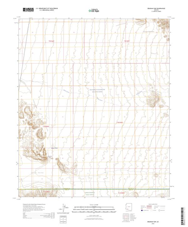 Deadman Gap topographic map thumbnail