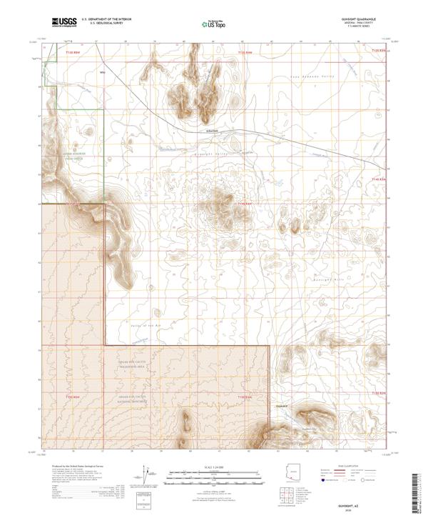 Gunsight topographic map thumbnail