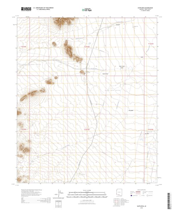 Santa Rosa 2026 topographic map thumbnail