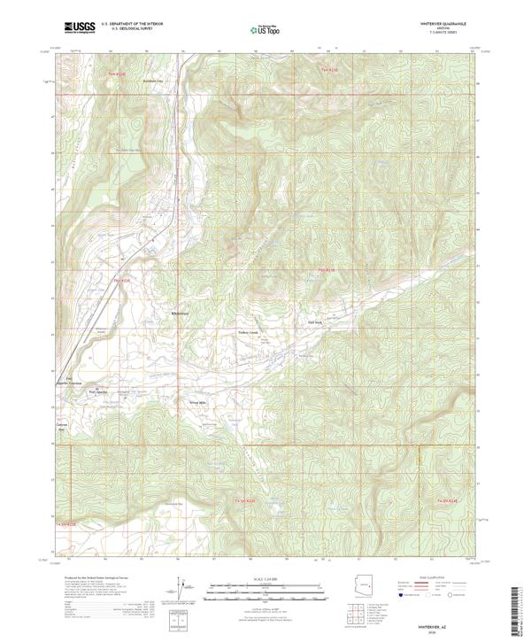 Whiteriver 2026 topographic map thumbnail