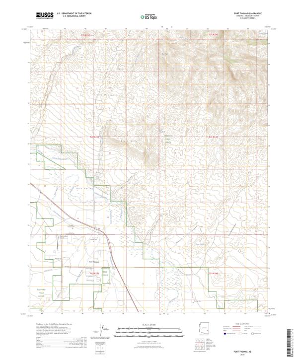 Fort Thomas topographic map thumbnail