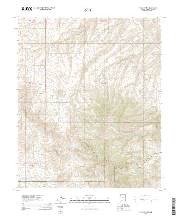 Bryce Mountain topographic map thumbnail