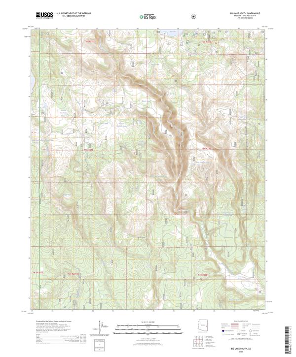 Big Lake South topographic map thumbnail