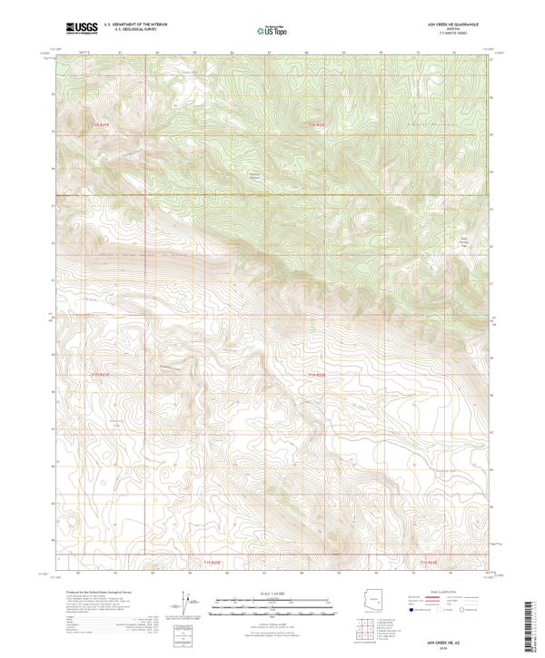 Ash Creek NE topographic map thumbnail