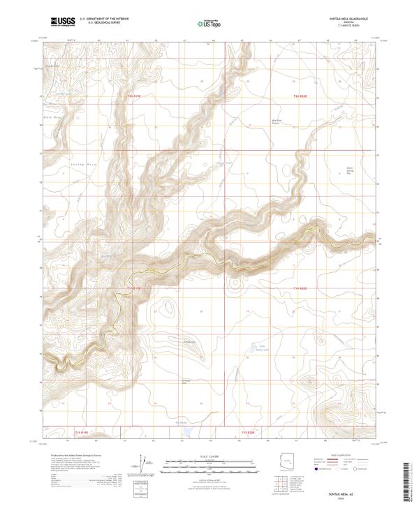 Sontag Mesa 2026 topographic map thumbnail
