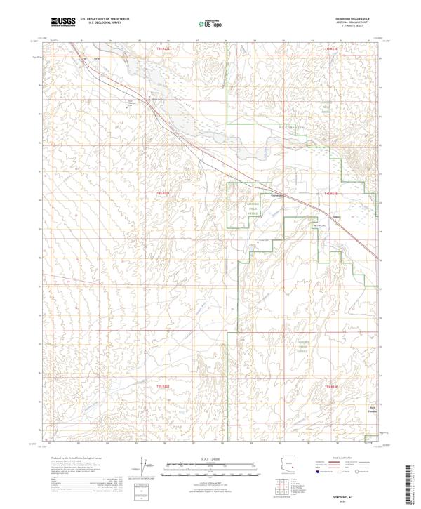 Geronimo topographic map thumbnail