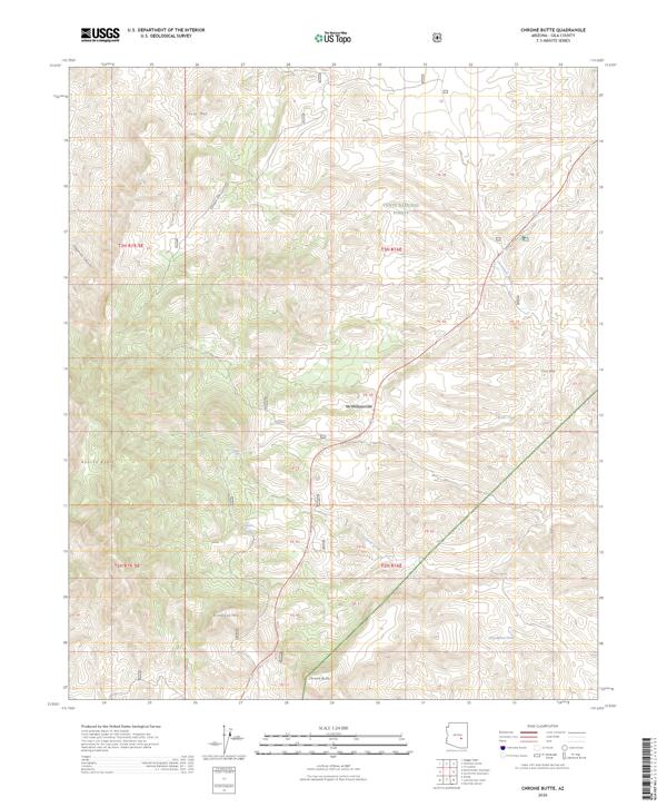Chrome Butte topographic map thumbnail