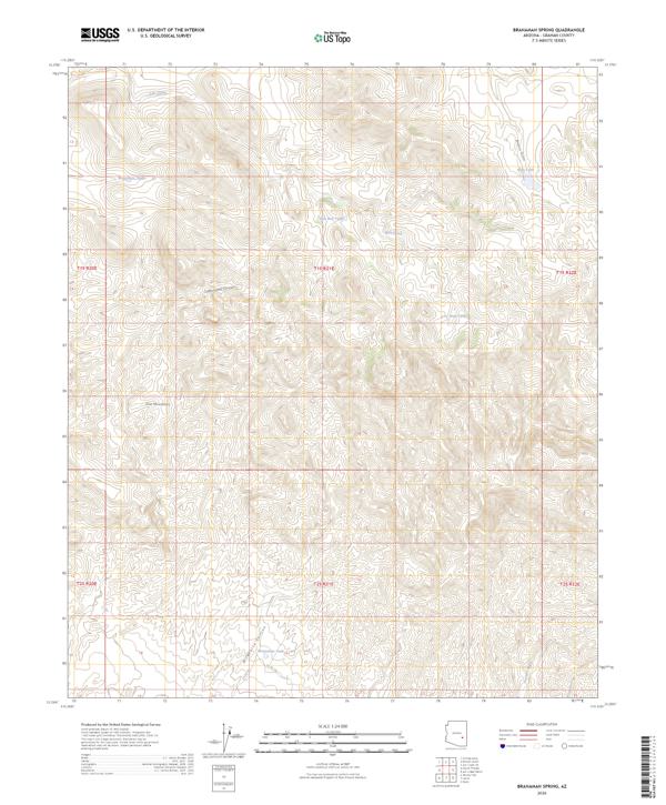 Branaman Spring topographic map thumbnail