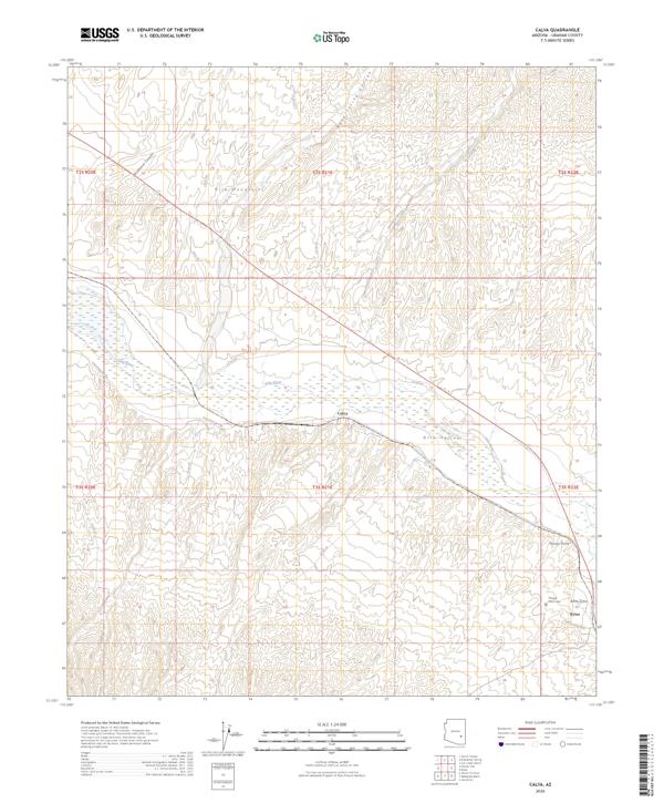Calva topographic map thumbnail