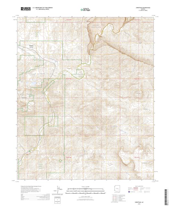 Christmas topographic map thumbnail