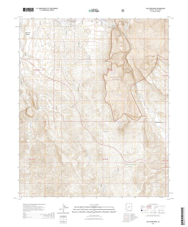 Salt River Peak 2026 topographic map thumbnail