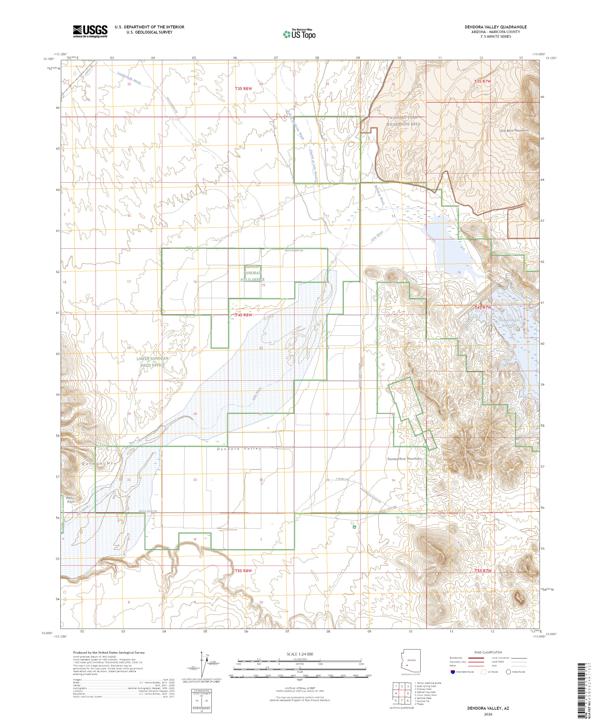 Dendora Valley topographic map thumbnail