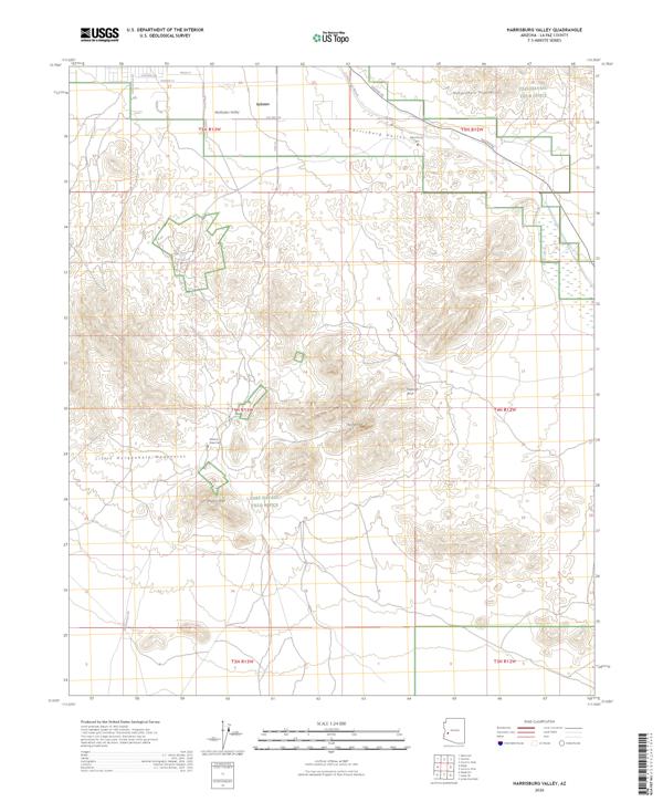 Harrisburg Valley topographic map thumbnail