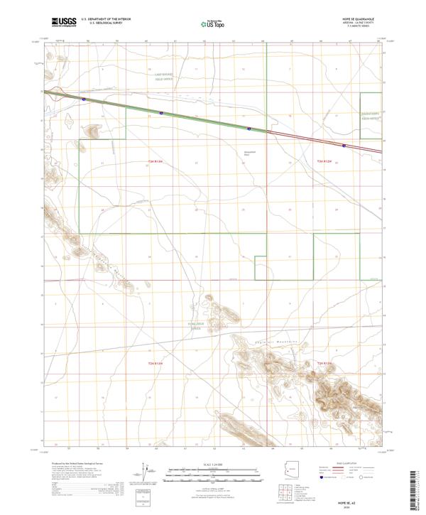 Hope SE topographic map thumbnail