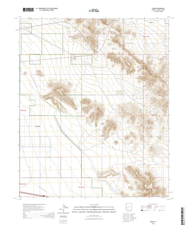 Hope topographic map thumbnail